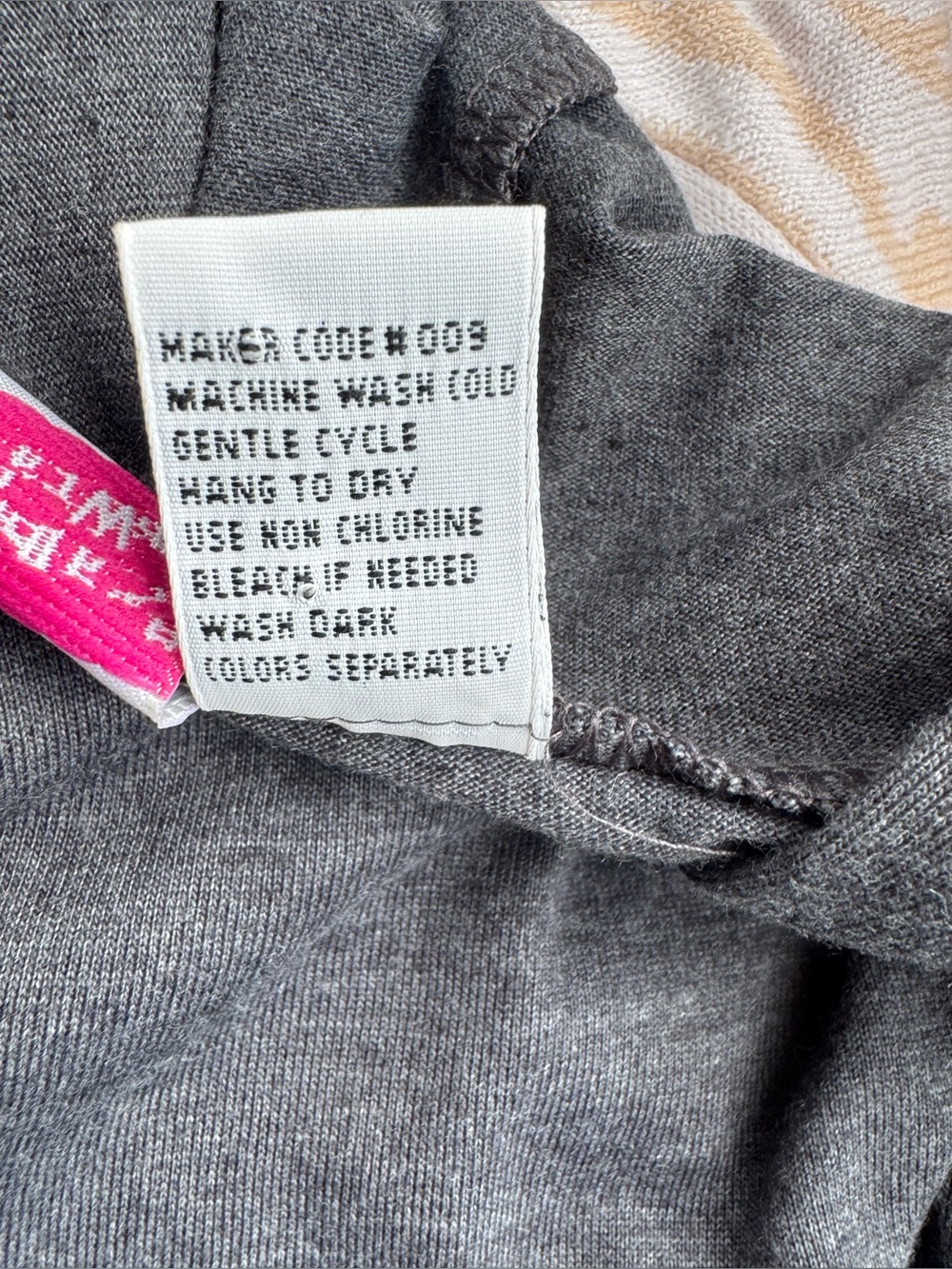 Hanes Her Way Heather Gray Long Sleeve Hoodie V-Neck Polyester/Cotton Stretch OS - Picture 6 of 10
